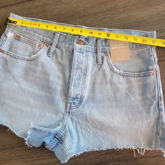 NWT Madewell Relaxed Fit Denim Shorts 30 - Picture 6 of 10